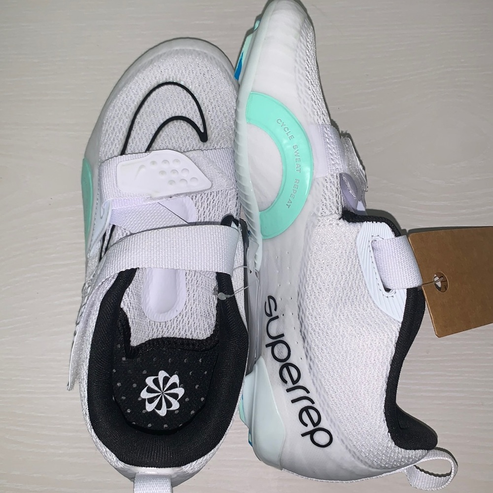 Nike Women’s Nike SuperRep Cycle 2 Next Nature White Mint Foam Size 7.5
